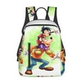 thumbnail image 1 of Goofy Cartoon Backpack Cute Printed Casual School Laptop Bags Lightweight Travel Sports Daypack Bookbags, 1 of 8