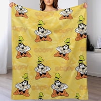 Goofy Cartoon Blanket, Soft Cozy Fluffy Plush Throw Blanket for Boys Girls Young Adults, Warm Flannel Blanket for Living Room Bedroom Couch Bed 30"x40"