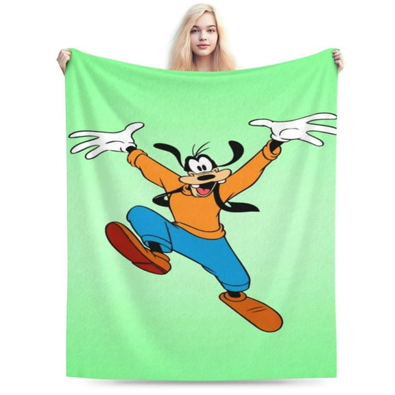 Goofy Cartoon Blanket, Super Soft Large Fluffy Plush Throw Blanket for Boys Girls Young Adults, Cozy Warm Flannel Blanket for Living Room Couch Bed All Seasons