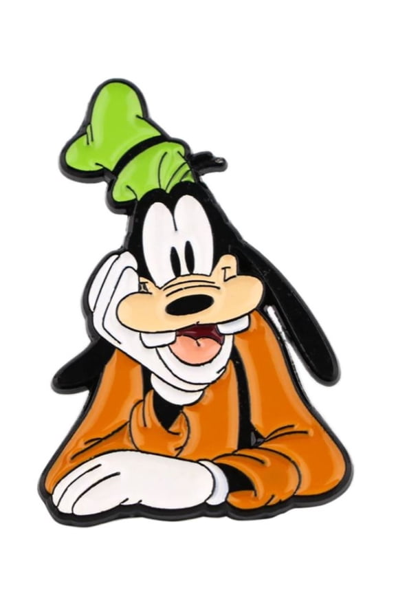 Goofy Cartoon Character 1.5 Inches Tall Enamel Metal Pin