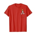 thumbnail image 1 of Goofy Cartoon Character Pocket Red T-Shirt for Fun and Casual Style, 1 of 5