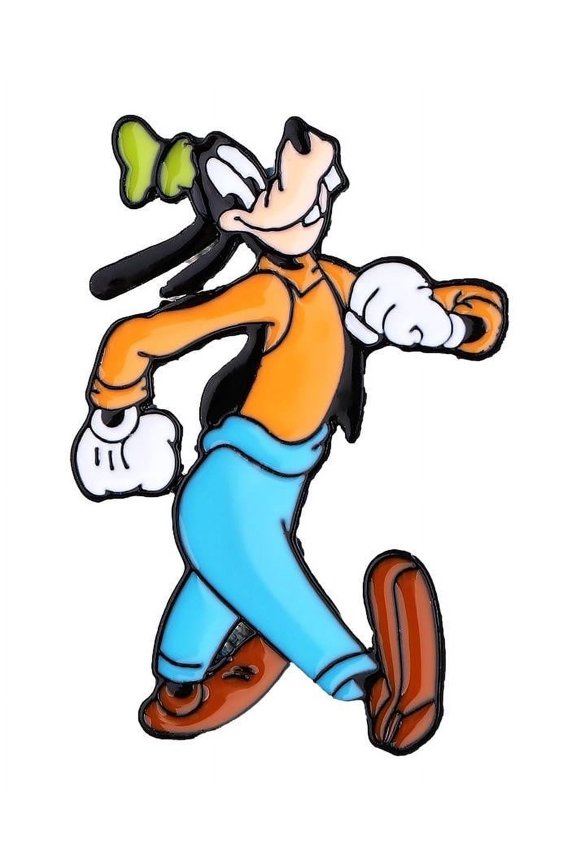 Goofy Cartoon Character Strutting 1.25 Inches Tall Enamel Metal Pin