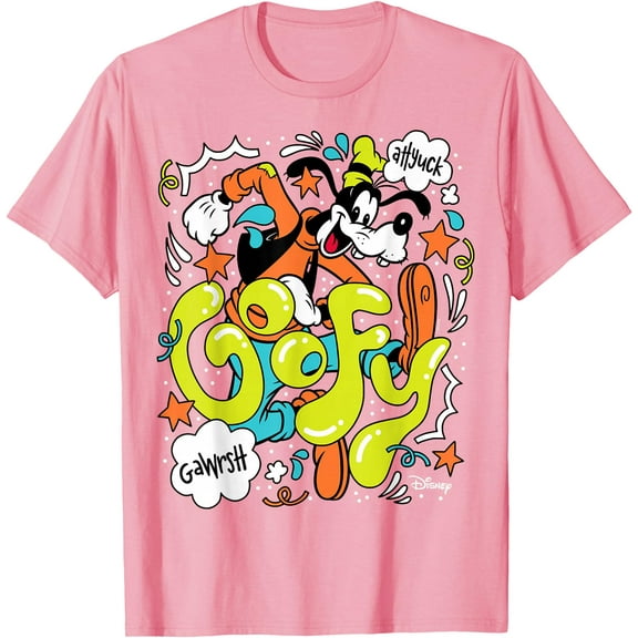 Goofy Doodles Gawrsh DTG Print Unisex T-Shirt,Light Pink Color,Size M