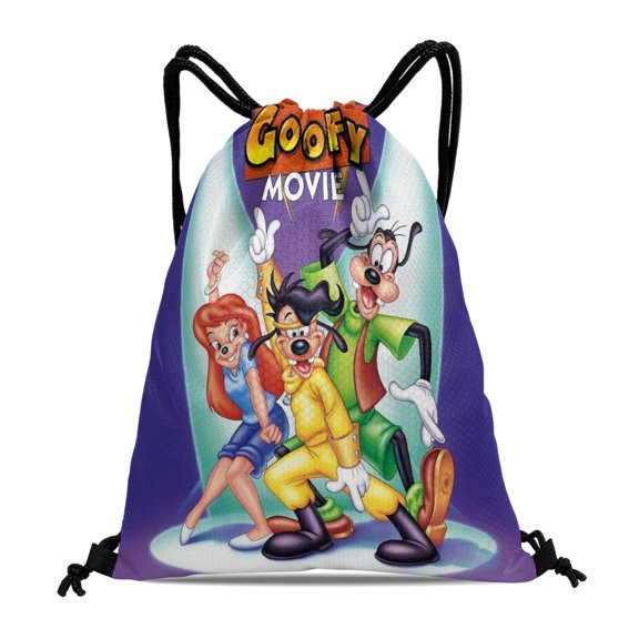 Goofy Drawstring Bag:Waterproof design, suitable for fitness, hiking, yoga, swimming, travel, beach, and shopping, measuring 15.7*17.7 inches.
