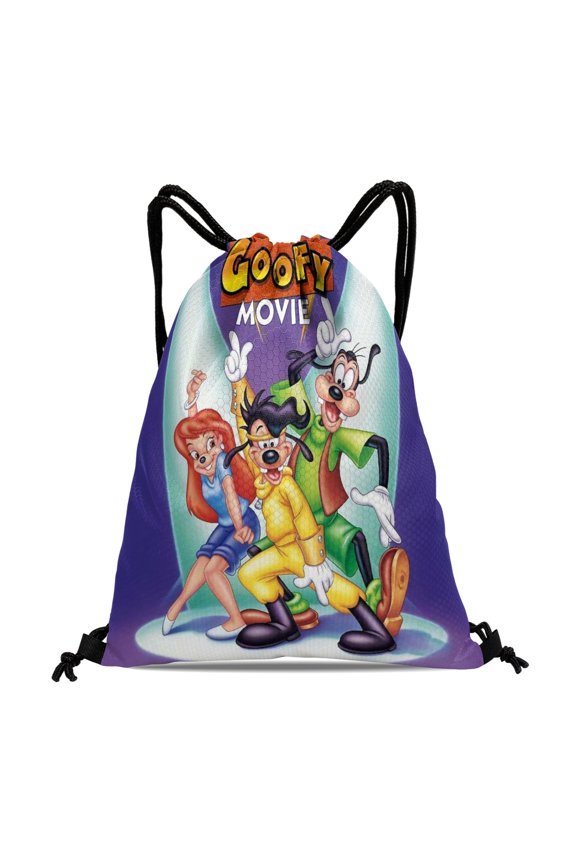 Goofy Drawstring Bag:Waterproof design, suitable for fitness, hiking, yoga, swimming, travel, beach, and shopping, measuring 15.7*17.7 inches.