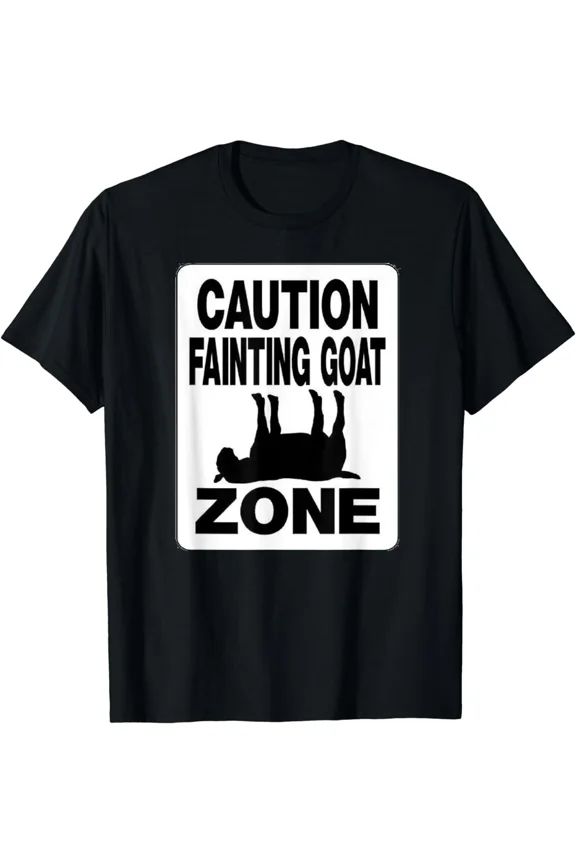 Goofy Fainting Goat Barnyard Farm Comedy Animal Lover Unisex T-Shirt, up to size 5XL