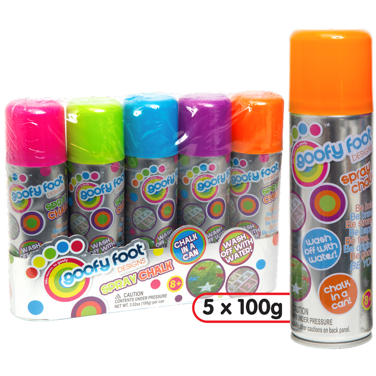 Goofy Foot Designs 5 Pack Spray Chalk - Walmart.com
