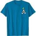 thumbnail image 1 of Goofy (Graphic Pocket Only) DTG Print Unisex T-Shirt,Sapphire Color,Size 3XL, 1 of 5