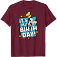 thumbnail image 1 of Goofy It's My Birthday! DTG Print Unisex T-Shirt,Maroon Color,Size YXL, 1 of 5