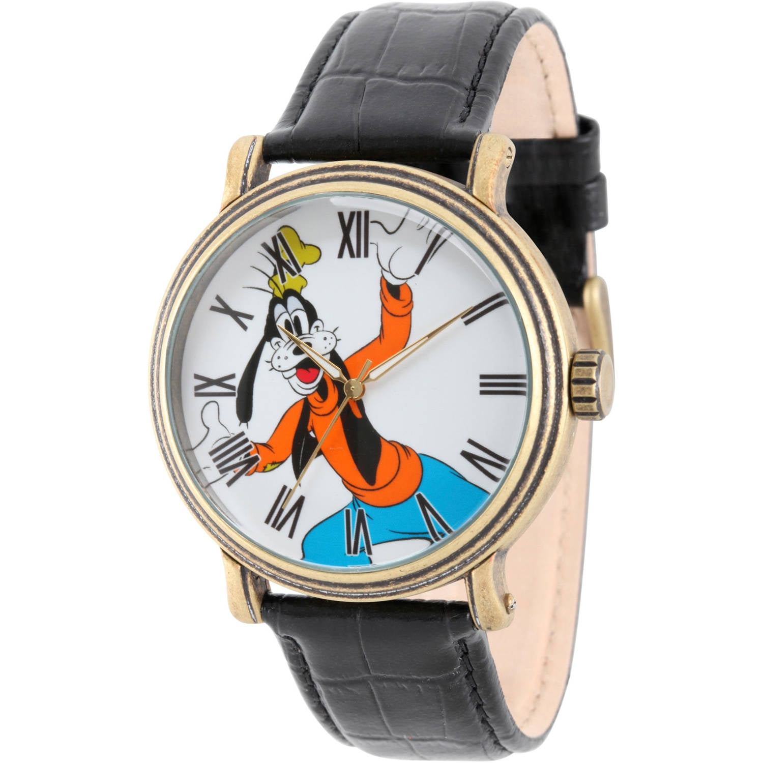 Vintage Disney Lorus Backward Goofy Watch V516-6A00 Gold Tone - Granith