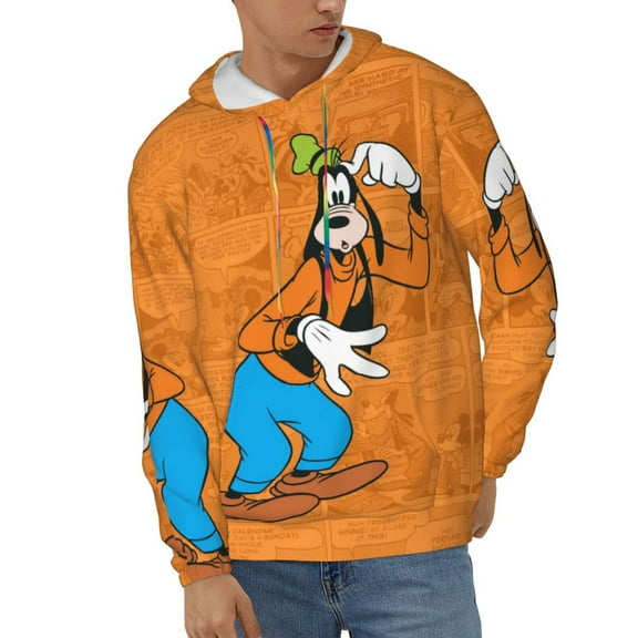 Goofy Men's Hoodie Novelty Graphic Long Sleeve Adult Sweatshirt Casual Unisex Pullover Sweater Hooded Tracksuit
