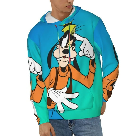 Goofy Men's Hoodie Novelty Graphic Long Sleeve Adult Sweatshirt Casual Unisex Pullover Sweater Hooded Tracksuit