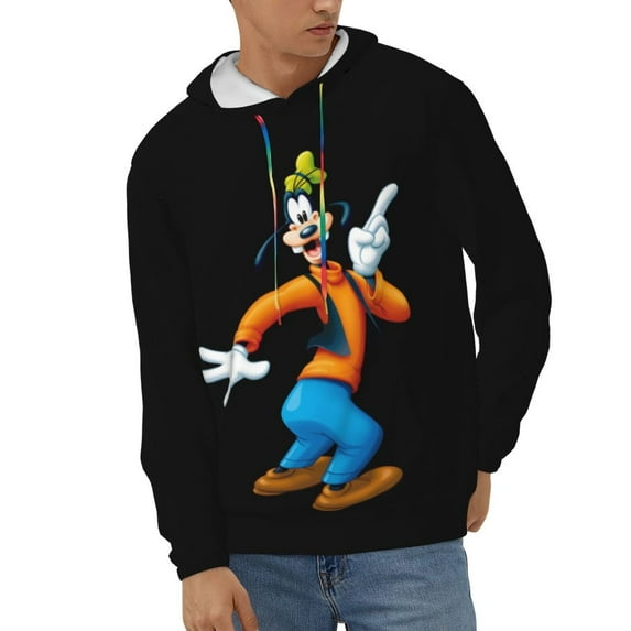 Goofy Men's Hoodie Novelty Graphic Long Sleeve Adult Sweatshirt Casual Unisex Pullover Sweater Hooded Tracksuit