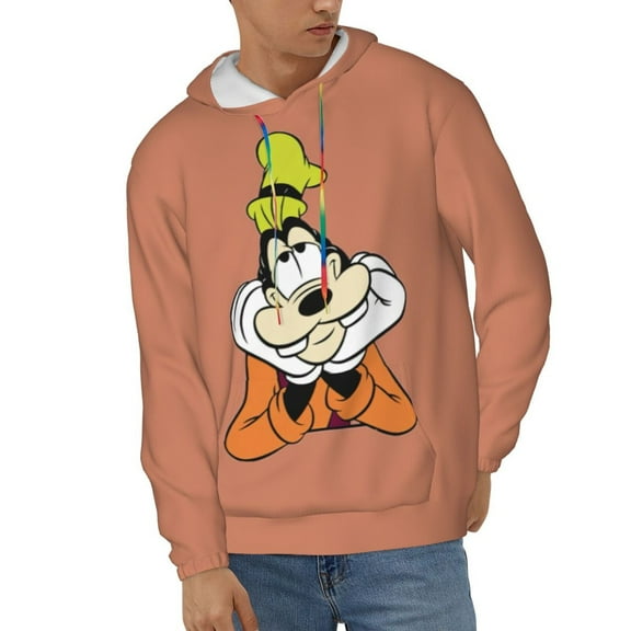 Goofy Men's Hoodie Novelty Graphic Long Sleeve Adult Sweatshirt Casual Unisex Pullover Sweater Hooded Tracksuit