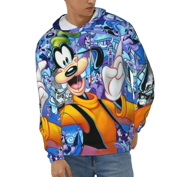 Goofy Men's Hoodie Novelty Graphic Long Sleeve Adult Sweatshirt Casual Unisex Pullover Sweater Hooded Tracksuit