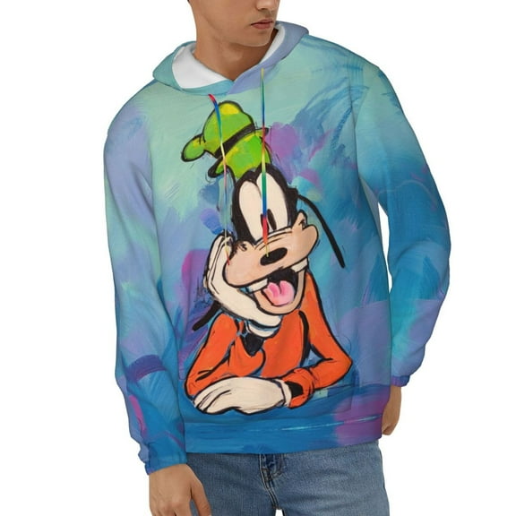 Goofy Men's Hoodie Novelty Graphic Long Sleeve Adult Sweatshirt Casual Unisex Pullover Sweater Hooded Tracksuit