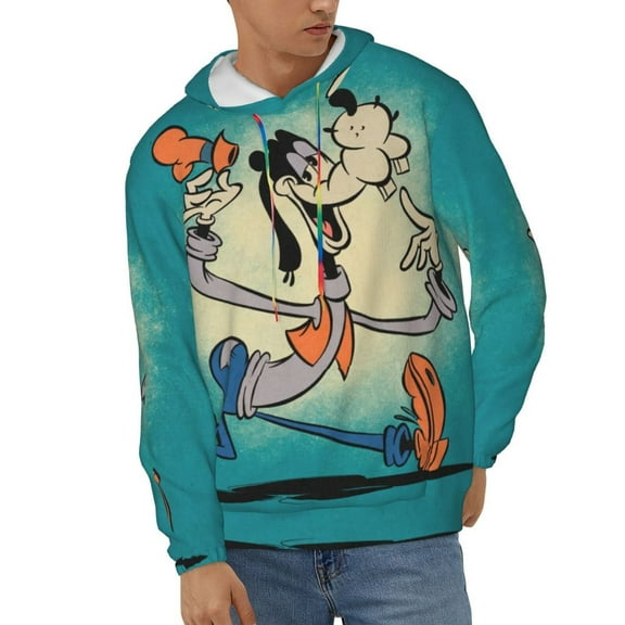 Goofy Men's Hoodie Novelty Graphic Long Sleeve Adult Sweatshirt Casual Unisex Pullover Sweater Hooded Tracksuit