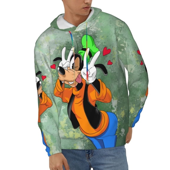 Goofy Men's Hoodie Novelty Graphic Long Sleeve Adult Sweatshirt Casual Unisex Pullover Sweater Hooded Tracksuit
