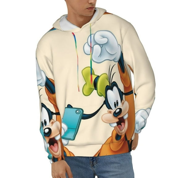Goofy Men's Hoodie Novelty Graphic Long Sleeve Adult Sweatshirt Casual Unisex Pullover Sweater Hooded Tracksuit