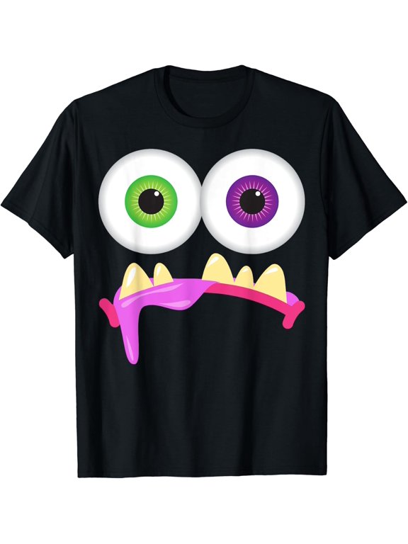 Goofy Monster Face Halloween Costume T-Shirt