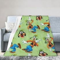 Goofy Plush Throws Blanket Super Soft Vertical Surface Fabric Blanket, Cozy and Warm, Suitable for Bed Sofa Camping Travel, Lightweight40"x62"