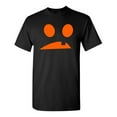 thumbnail image 1 of Goofy Pumpkin Emoticon Sarcastic Humor Graphic Novelty Funny Tall T Shirt, 1 of 1