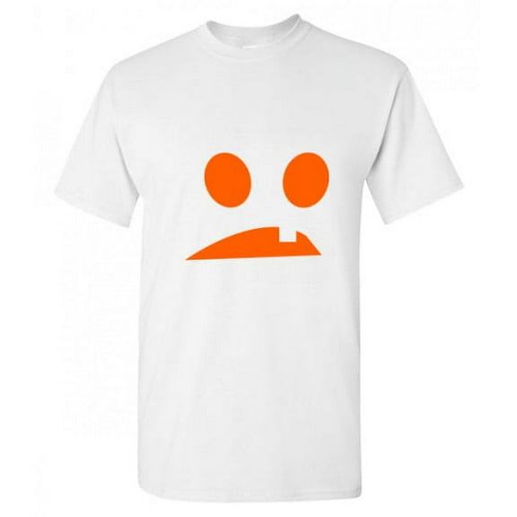 Goofy Pumpkin Holloween Sarcastic Humor Graphic Novelty Funny T Shirt