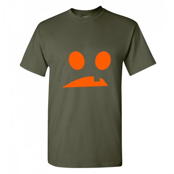 Goofy Pumpkin Holloween Sarcastic Humor Graphic Novelty Funny T Shirt
