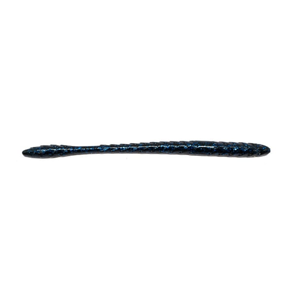 Googan Baits GSS-8-BLB Slim Shake 8In 7Bg Worm Black Blue Flake Fishing Lure