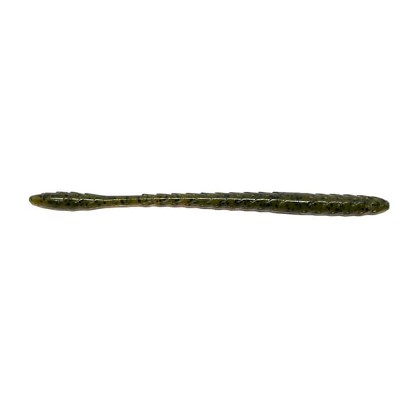 Googan Baits Slim Shake Worm, Green Pumpkin