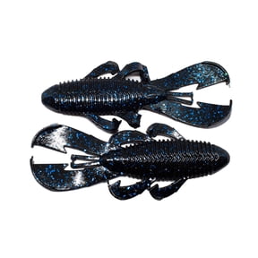 Googan Baits Bandito Bug Soft Plastic Lure 4 Inch, Black Blue Flake