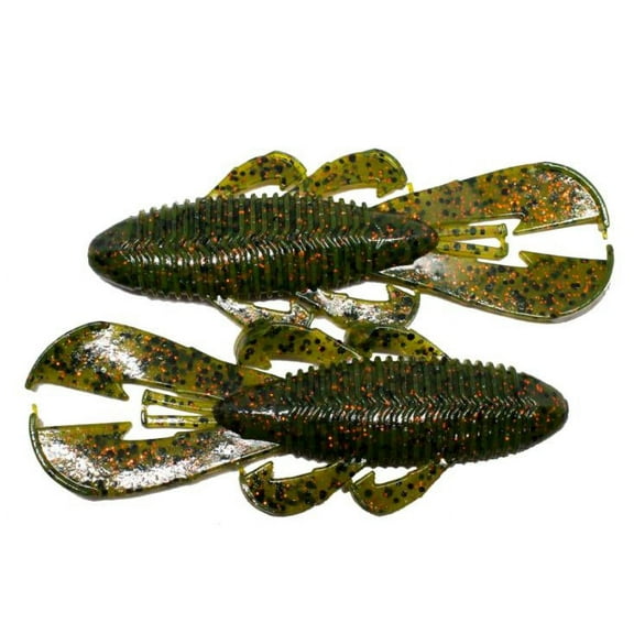 Googan Bandito Bug 4 Inch Watermelon Red Flake Soft Lure 7 Pack
