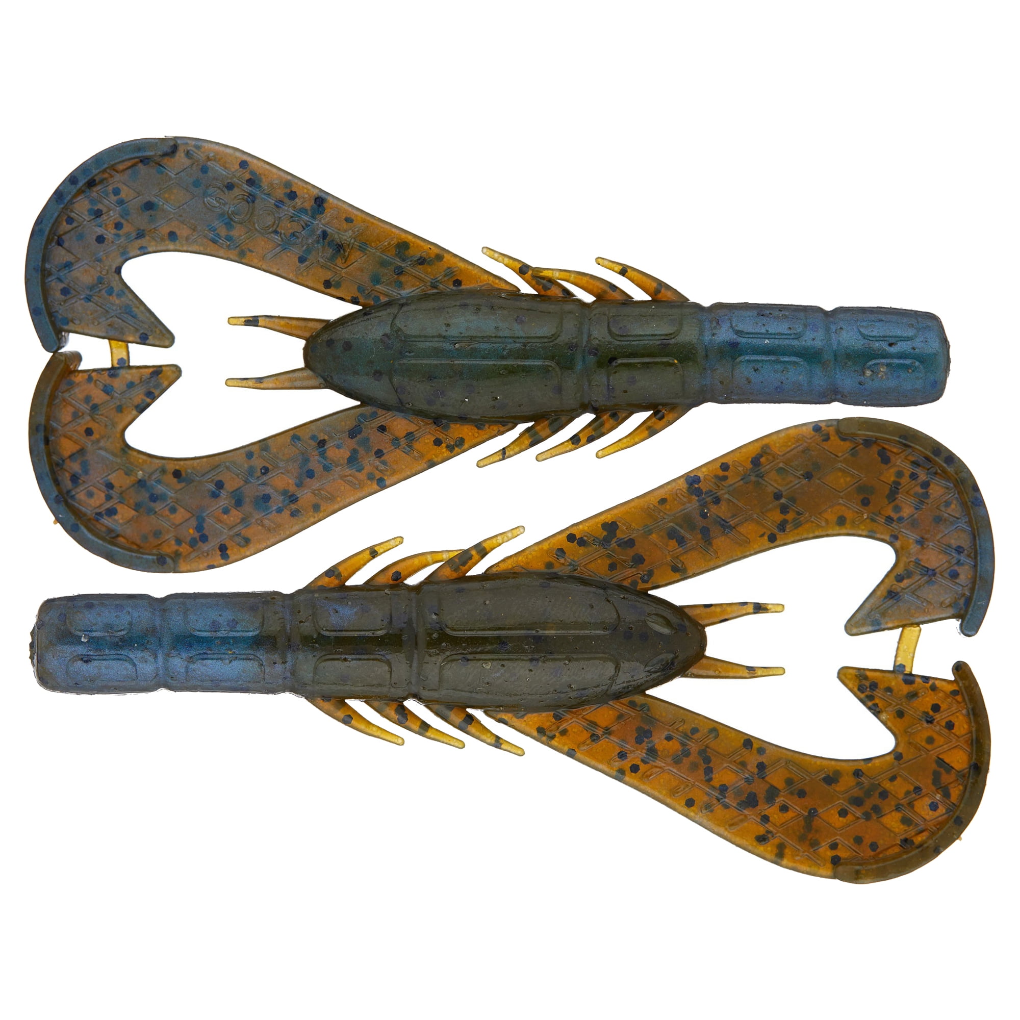 Googan Baits Krackin' Craw Soft Fishing Lure, Blue Baby, 4 inch, 7 Pack