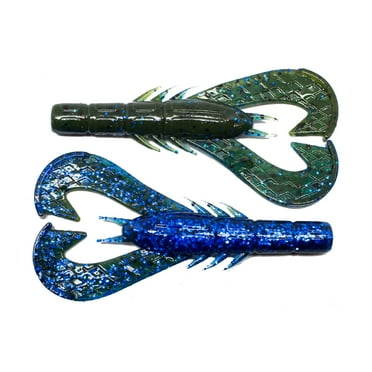 Googan Krackin' Craw 4'' Okeechobee Craw 7pk Soft Plastic Fishing Lure