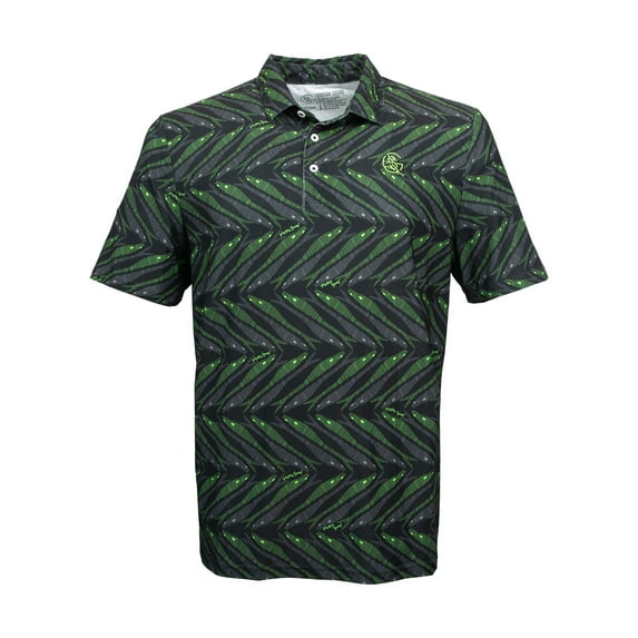 Googan Men's Short Sleeve Fishing Shirt Polo, Black Dart, 3XL