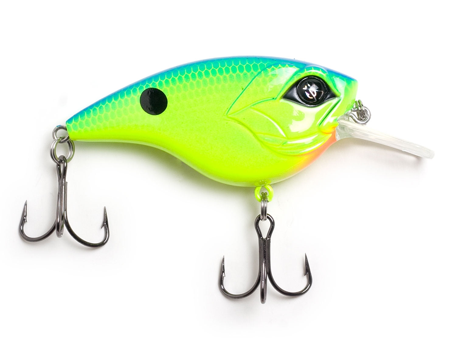 Googan Squad Flat Banger 2 1/2 1/2 oz Chartreuse Blue Back 1pack