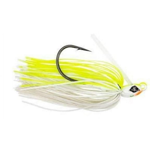 Googan Squad Grass Hero Jig 3/8 oz Chartreuse White 4/0 1pack