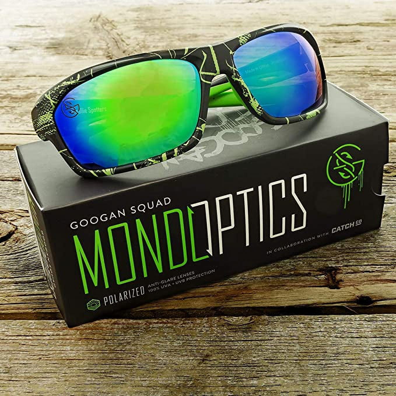 Googan Squad Mondo Optics with Catch Co. Smallie Spotters Polarized Fishing  Sunglasses