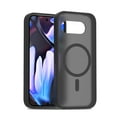 thumbnail image 1 of for Googel Pixel 9a Case, [Compatible with MagSafe] Military-Grade Drop Protection Anti-Fingerprint Anti-Scratch Slim Silky-Soft Touch Translucent Matte Case for Googel Pixel 9a, Black, 1 of 6