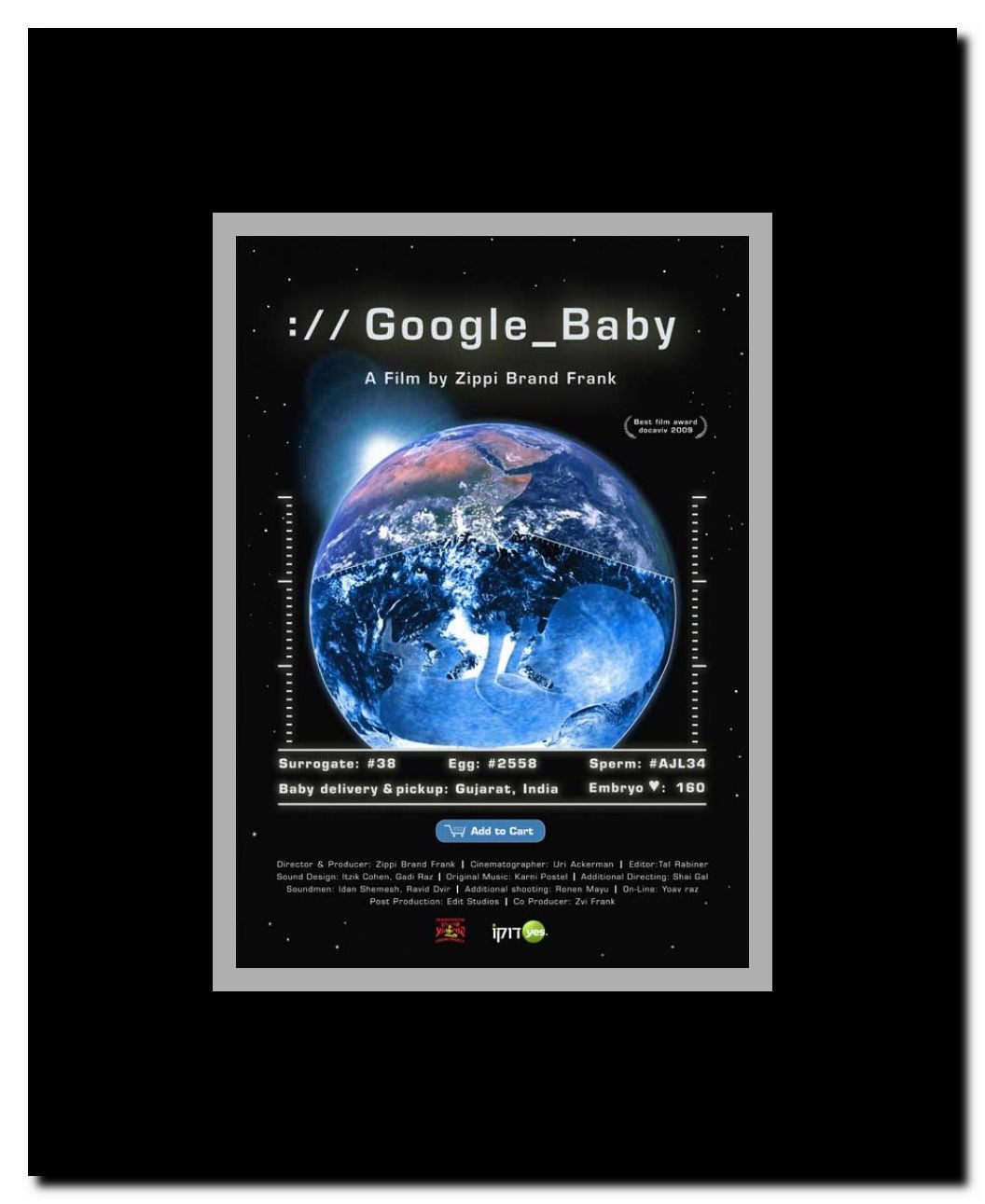 Google Baby Framed Movie Poster
