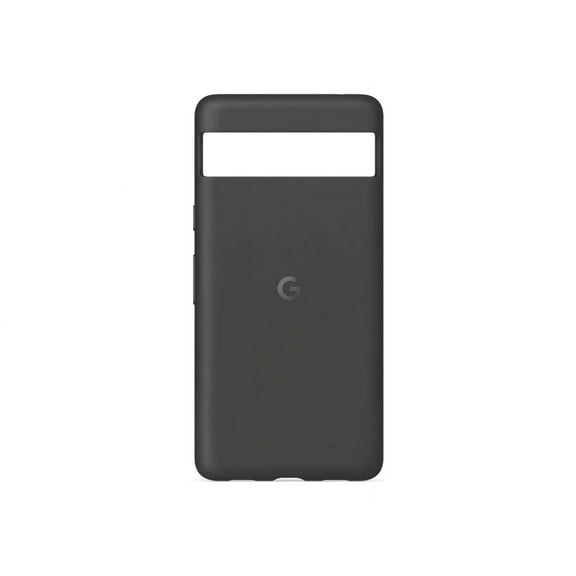 Google - Back cover for cell phone - silicone, polycarbonate shell, aluminum - charcoal - for Pixel 7a