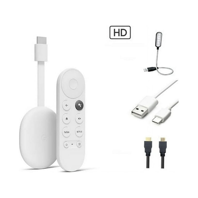  Chromecast with Google TV Watch Movies, Shows, and Live TV in  4K HDR - Snow (Renewed) : Electronics