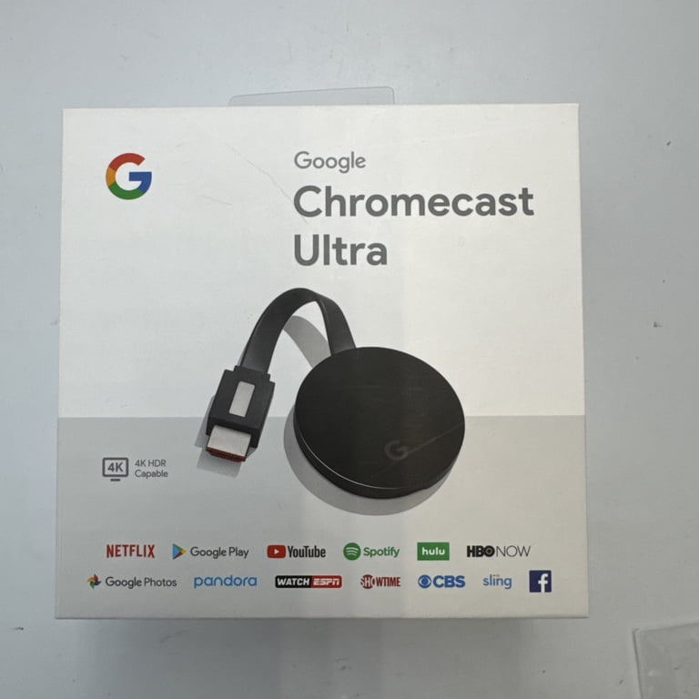 Google Chromecast Ultra 4K Streaming Media Player - Black( (NC2