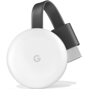 Google Chromecast Wireless Streaming Adapter for Smart TV and Media Playback - White