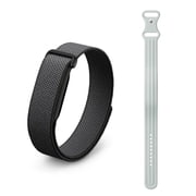 Google Fitbit Air Active Bundle Screenless Fitness and Health Tracker - Personalized AI-Powered Coaching - Works with Android and iOS - Obsidian + Includes Active Band Size Large