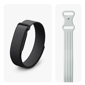 Google Fitbit Air Active Bundle: Screenless Fitness and Health Tracker - Personalized AI-Powered Coaching - Works with Android and iOS - Obsidian + Includes Active Band Size Large