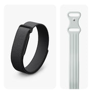 Google Fitbit Air Active Bundle Screenless Fitness and Health Tracker - Personalized AI-Powered Coaching - Works with Android and iOS - Obsidian + Includes Active Band Size Large