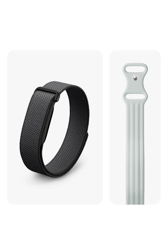Air Active Bundle: Screenless Fitness and Health Tracker - Personalized AI-Powered Coaching - Works with Android and iOS - Obsidian + Includes Active Band Size Small