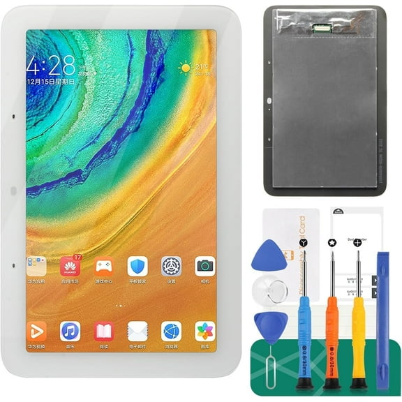 for Google Home Nest Hub 2nd Generation LCD Screen Replacement for Google Nest Hub 2nd Generation Display Touch Screen Digitizer Assembly Replacement Repair White 7"