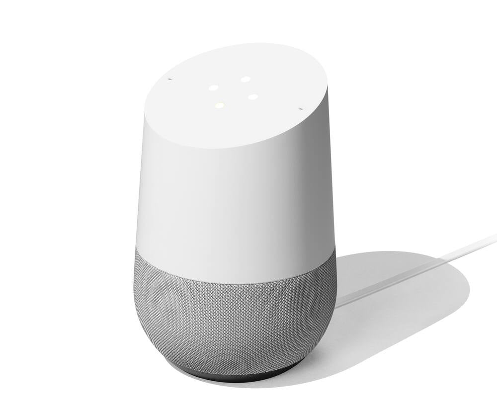 trojansk hest Ingen måde De er Google Home - Smart Speaker & Google Assistant, Light Grey & White -  Walmart.com